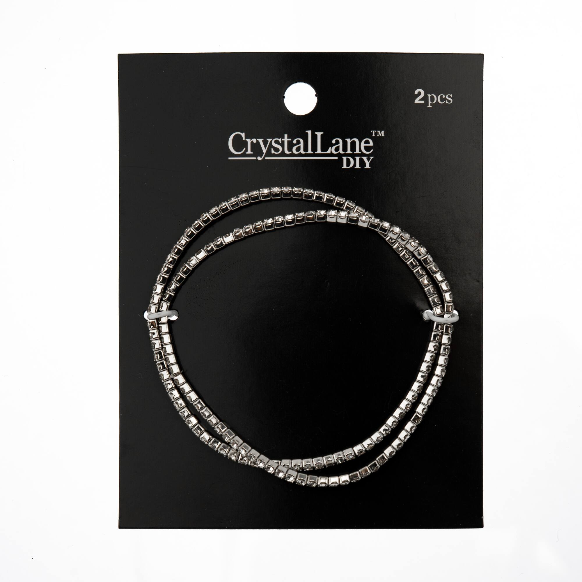 Crystal Lane DIY Silver & Crystal Rhinestones Bracelets